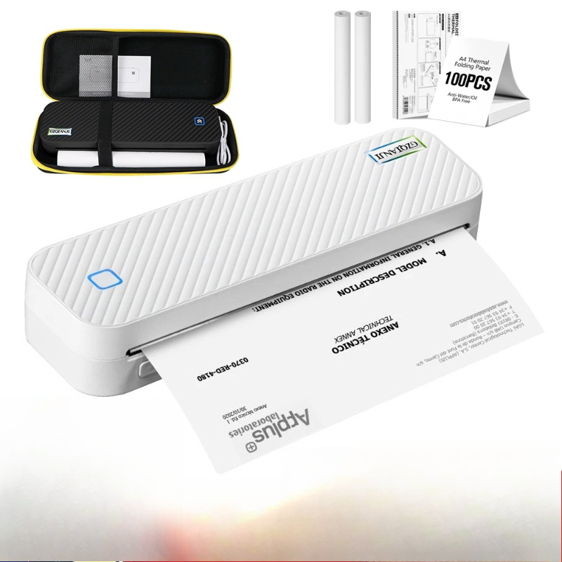 Home Office Travel Document - Portable A4 Thermal Printer Bluetooth Photos