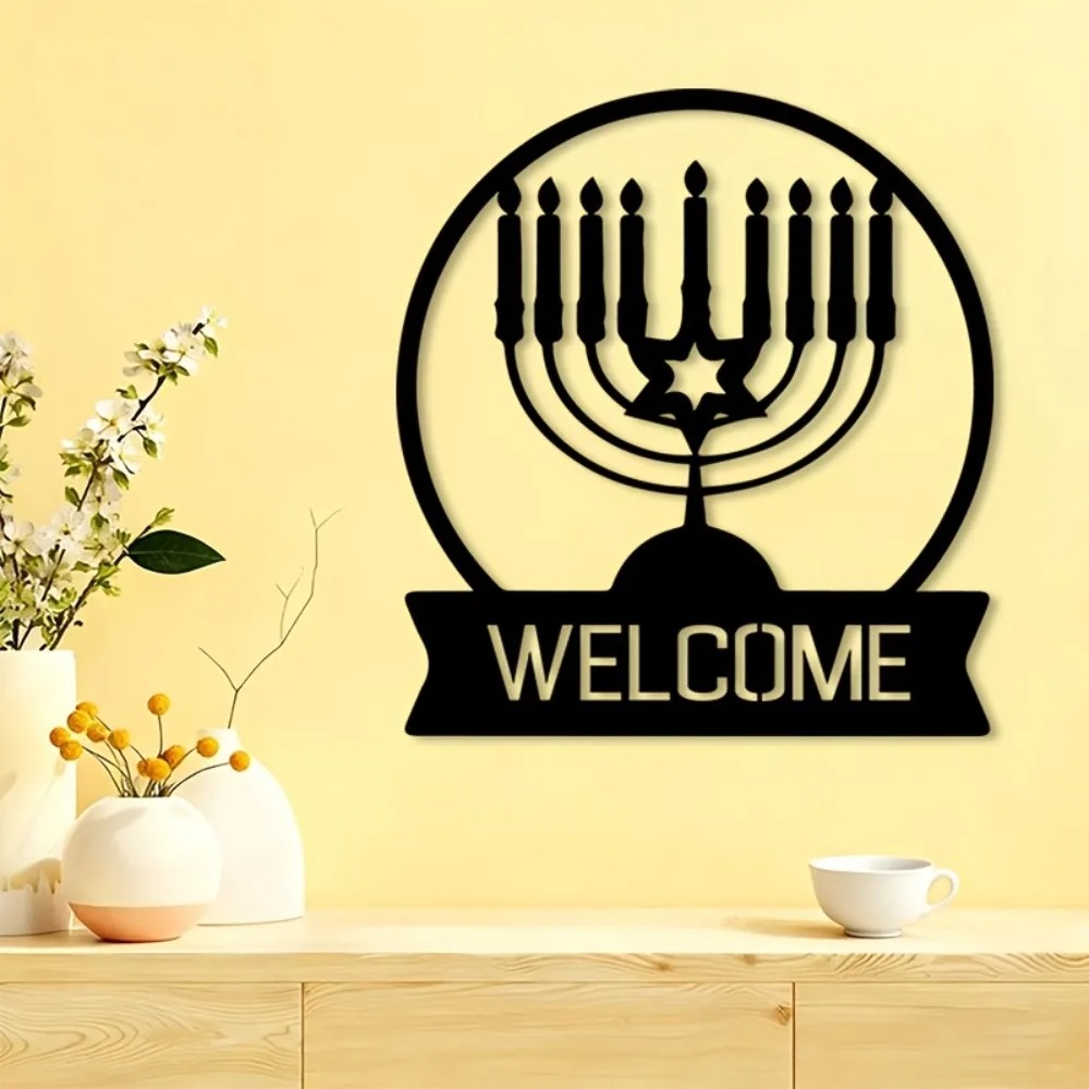 Home Office Decor - CIFBUY Iron Wall Art Art Deco
