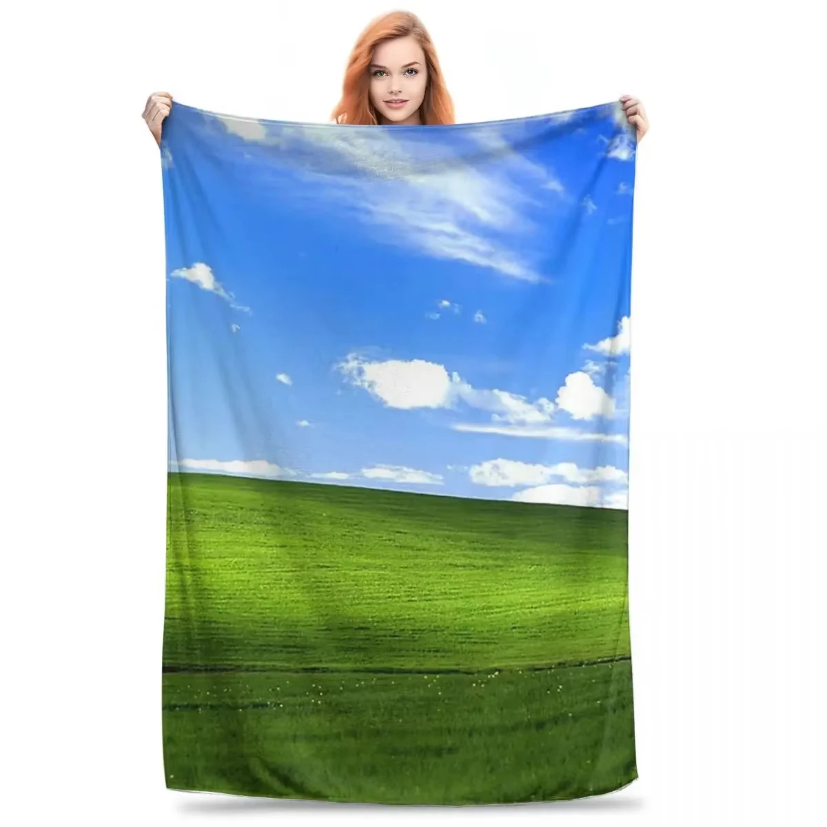Home Office Xp - Windows XP Wallpaper Flannel printed blanket