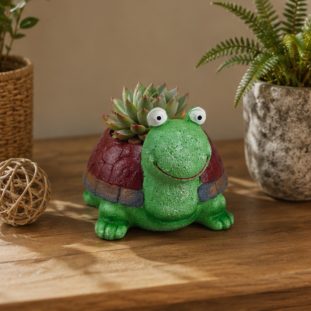 Home Office Xp - Cute Turtle Planter Resin Succulent Pot