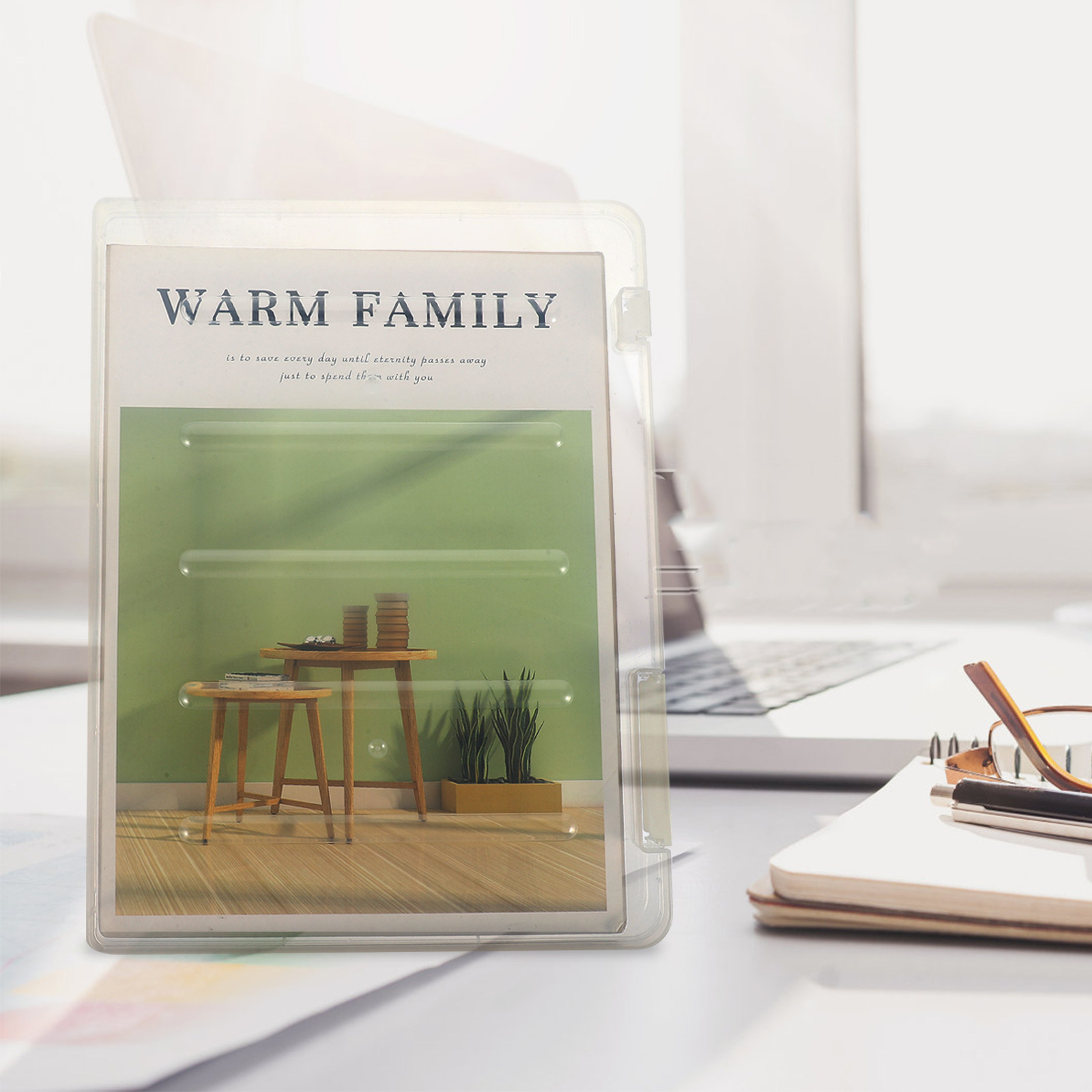 Home Office Travel Document - Premium Transparent PP Plastic File Box