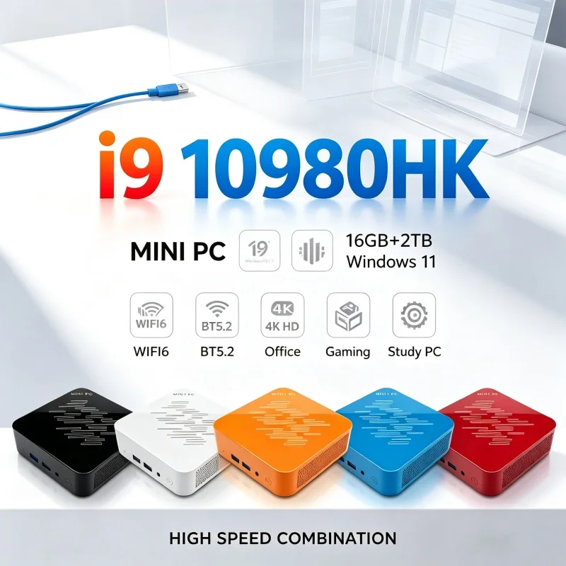 Home Office Windows 11 - Light Weight Compact Mini PC Intel