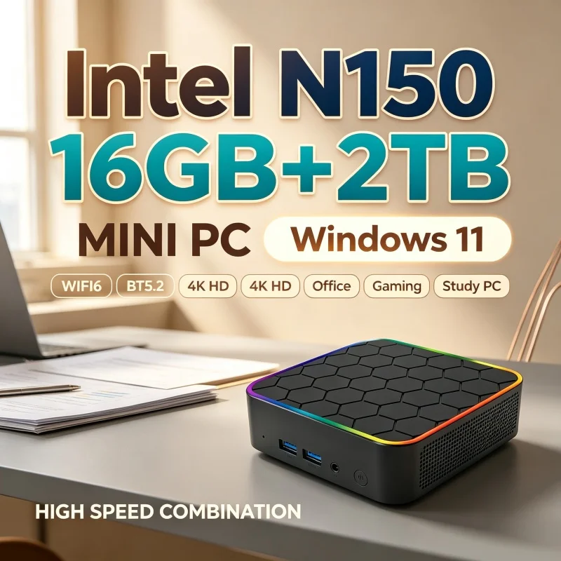 Home Office Windows 11 - Mini Desktop Host Intel Core N150