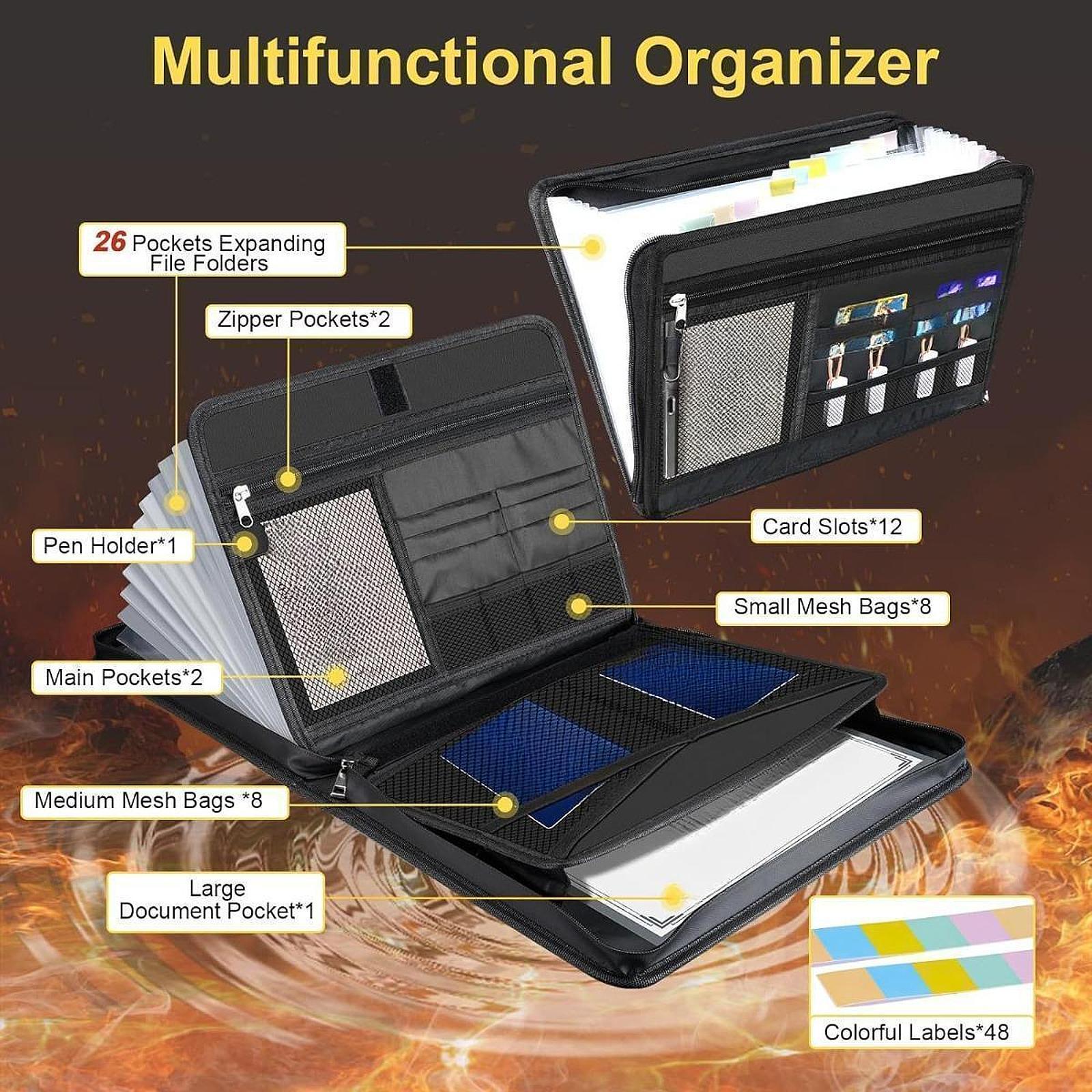 Home Office Travel Document - File Organizer School Office Supplies 13
