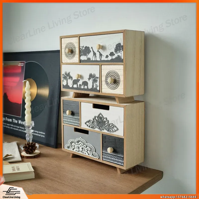 Wooden Desktop Drawer Locker w - Office Drawer Organizer 评论和价格