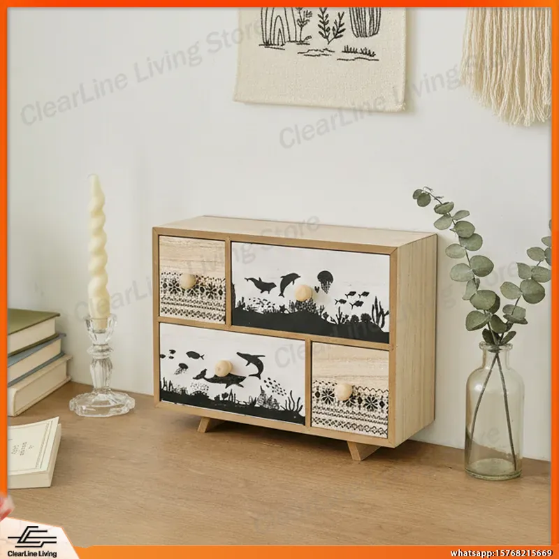 Wooden Desktop Drawer Locker w - Office Drawer Organizer 评论和价格