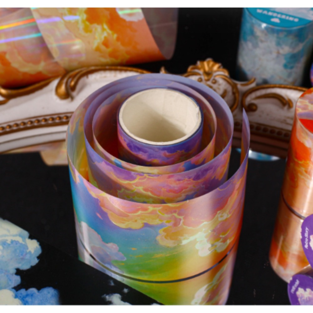 50mm X 2m PET Sky Clouds Tape  - Home Office 2M X 2M 评论和价格