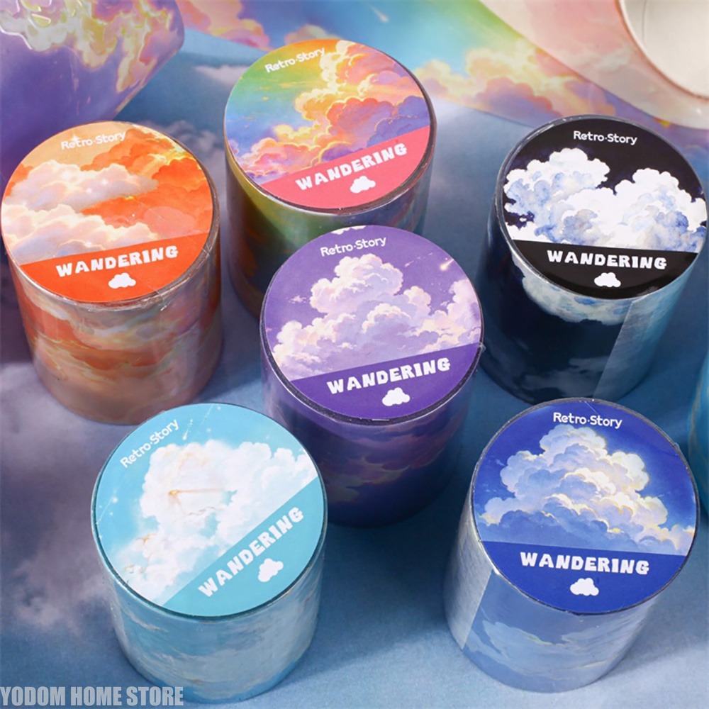50mm X 2m PET Sky Clouds Tape  - Home Office 2M X 2M 评论和价格
