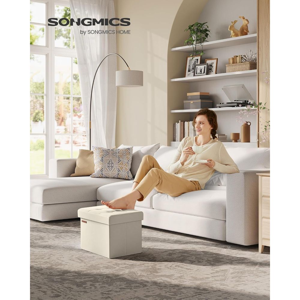 Compact Storage Ottoman, Footr - Home Office In Living Room 评论和价格
