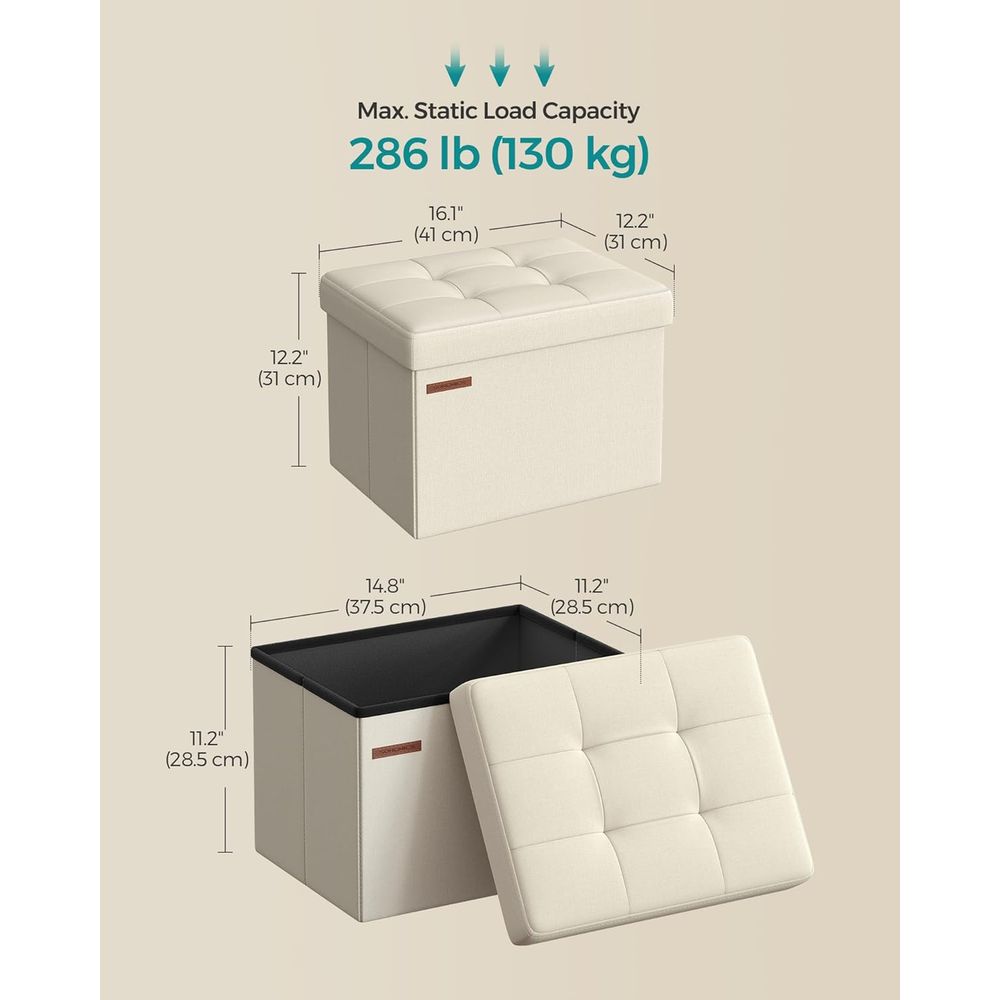 Compact Storage Ottoman, Footr - Home Office In Living Room 评论和价格