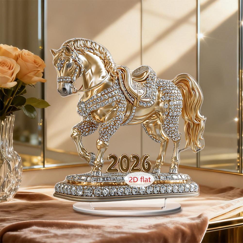 2D Horse Acrylic Desktop Decor - Home Office Holidays 2026 评论和价格