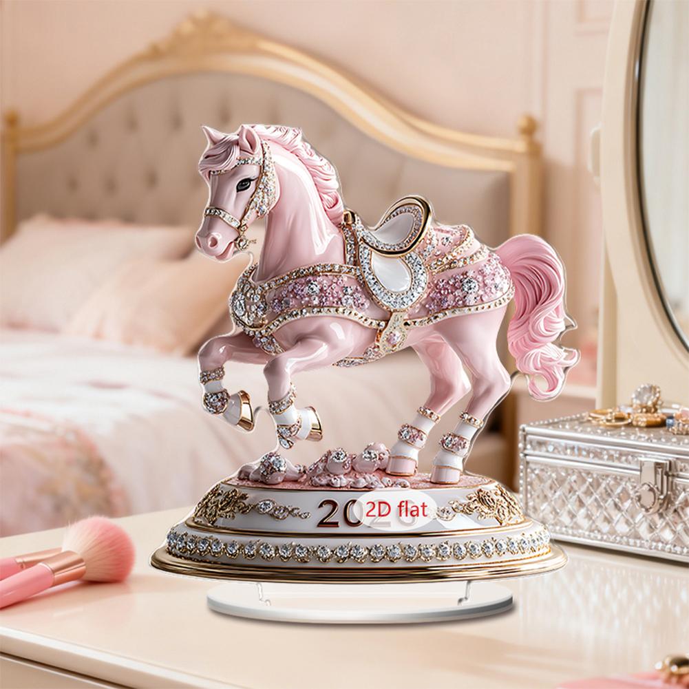 2D Horse Acrylic Desktop Decor - Home Office Holidays 2026 评论和价格
