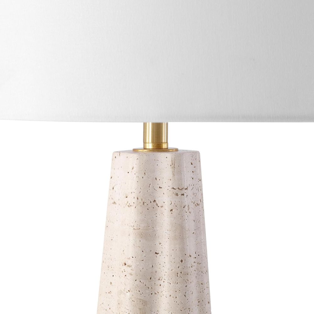 25-inch Travertine/White Table - Home Office In Living Room 评论和价格