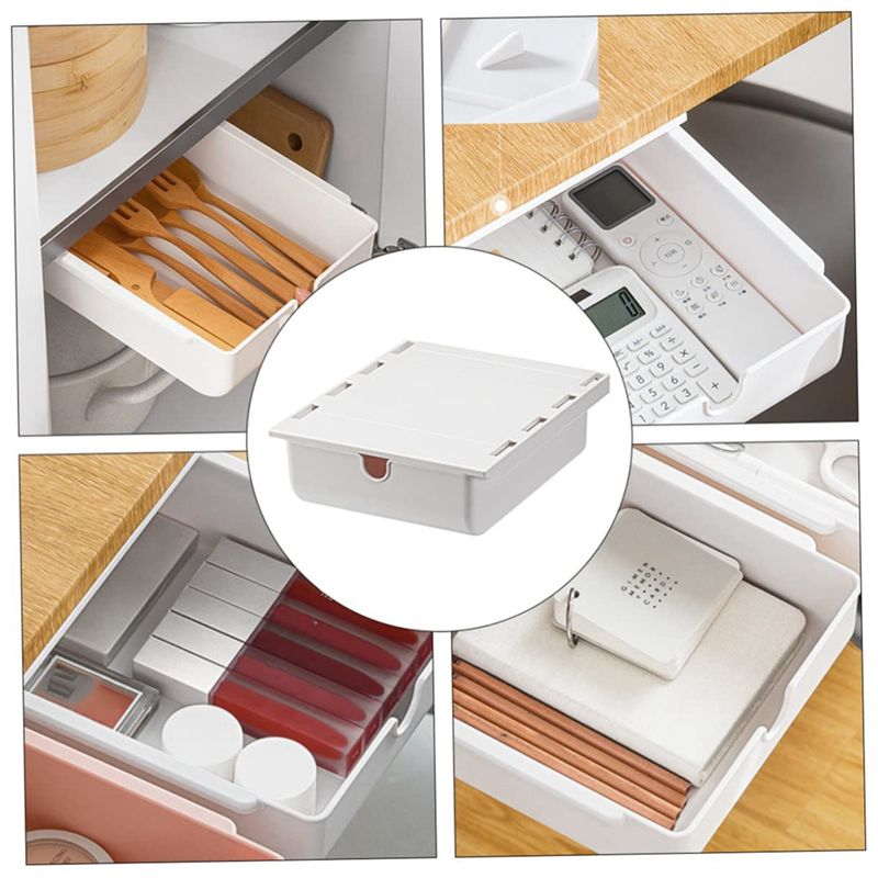 DT19 Under-Desk Storage Box, S - Office Drawer Organizer 评论和价格