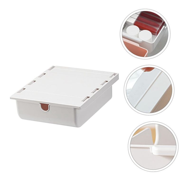 DT19 Under-Desk Storage Box, S - Office Drawer Organizer 评论和价格