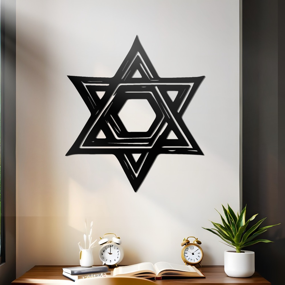CIFBUY Iron Wall Art Star of D - Home Office Decor 评论和价格