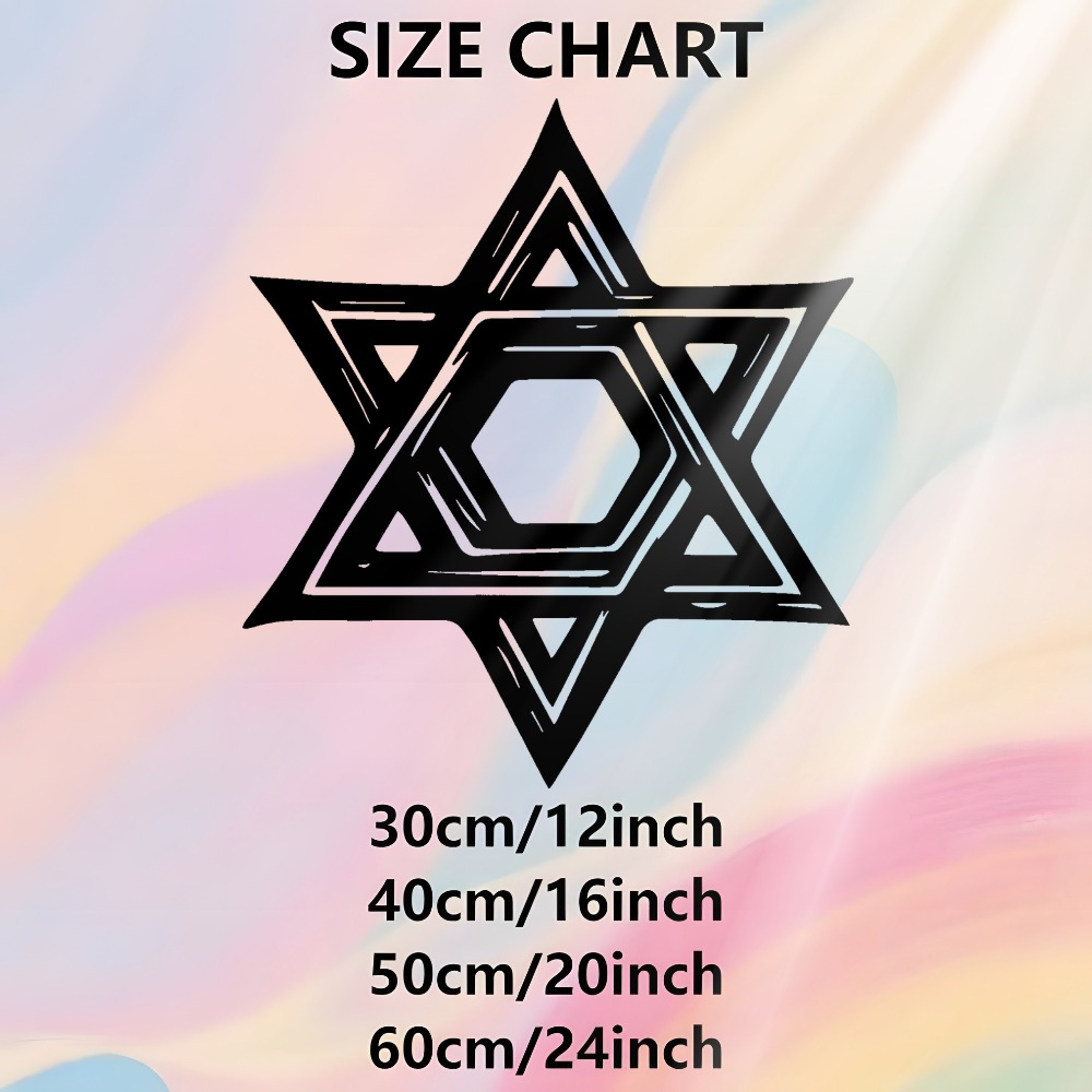 CIFBUY Iron Wall Art Star of D - Home Office Decor 评论和价格