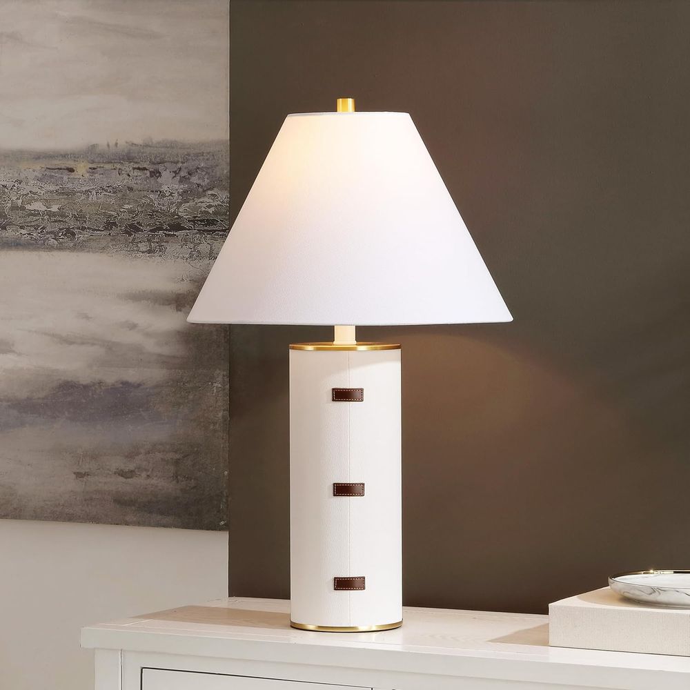 27-inch LED Table Lamp - White - Home Office In Living Room 评论和价格