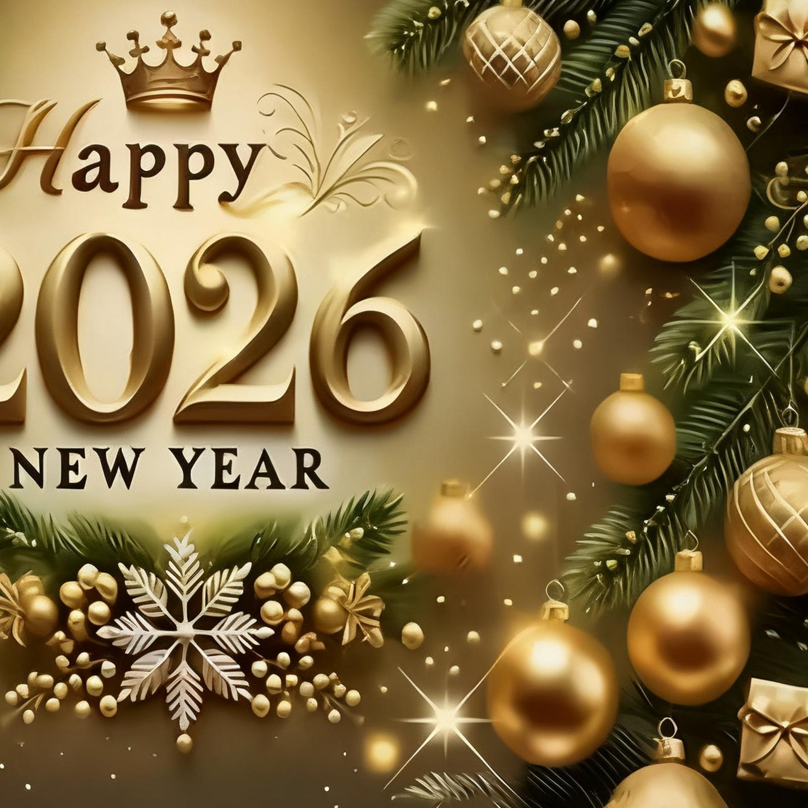 Happy New Year Banner 7x5 Ft 2 - Home Office Holidays 2026 评论和价格