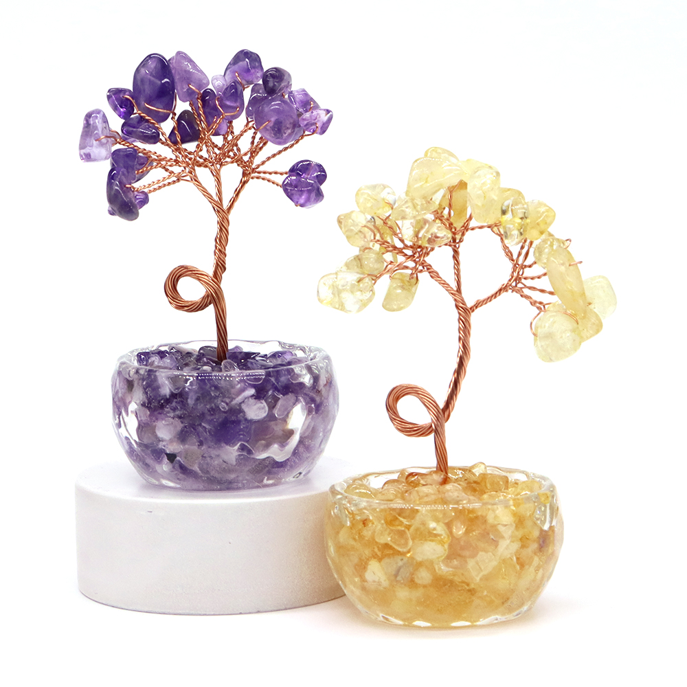 Natural Gemstone Crystal Lucky - Home Office In Living Room 评论和价格
