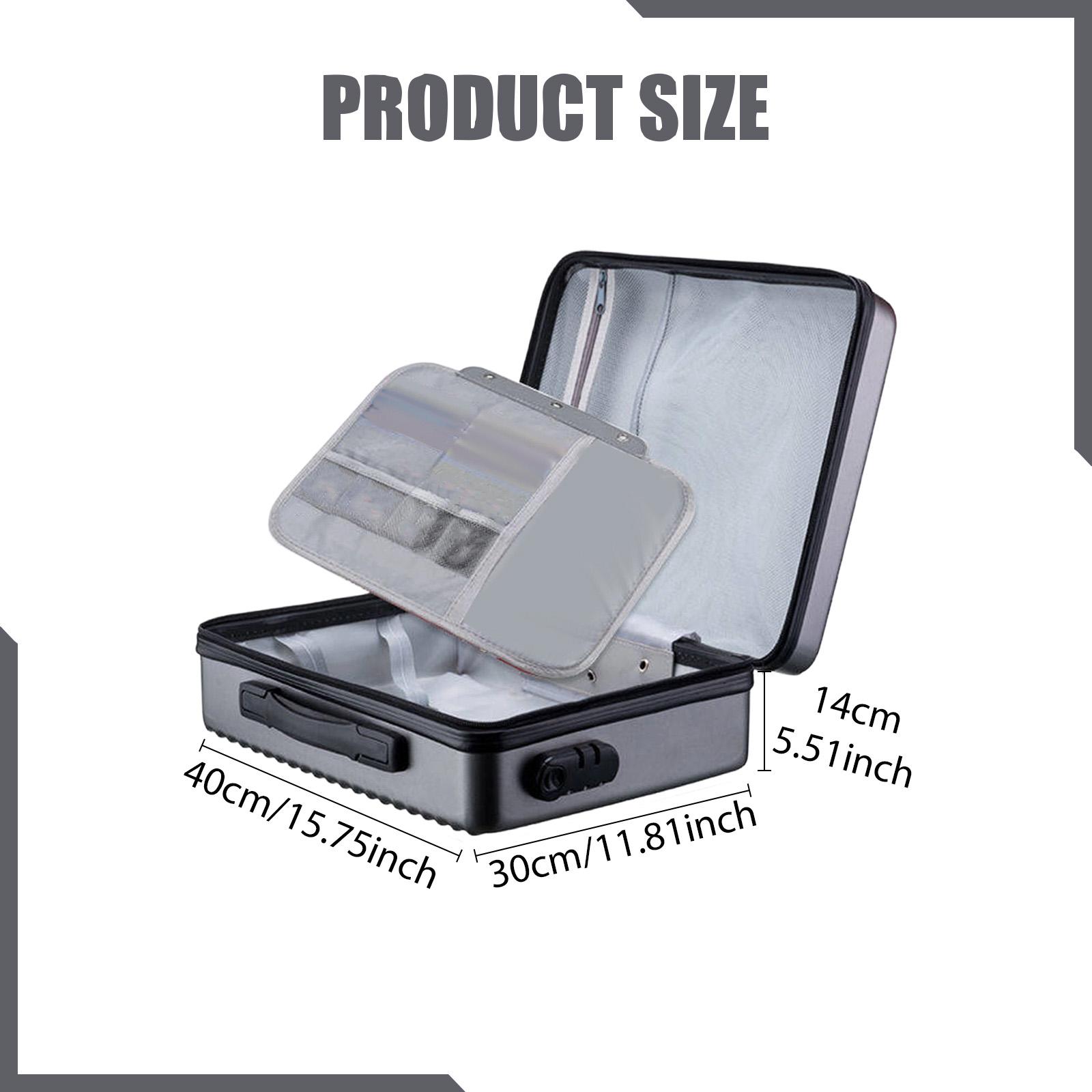 Fireproof Document Box Briefca - Home Office Travel Document 评论和价格