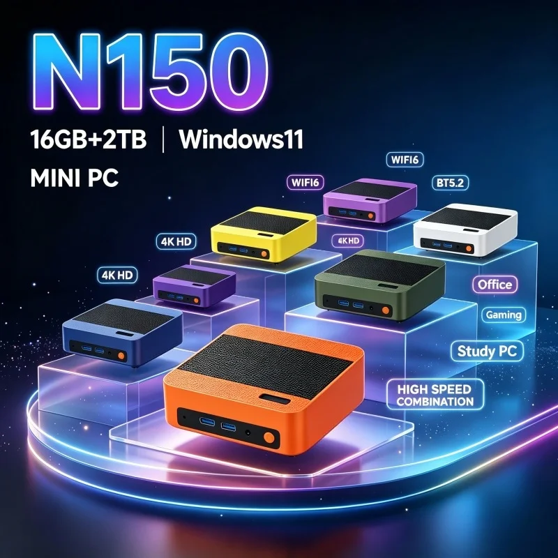 Compact Color Mini PC Core N15 - Home Office Windows 11 评论和价格