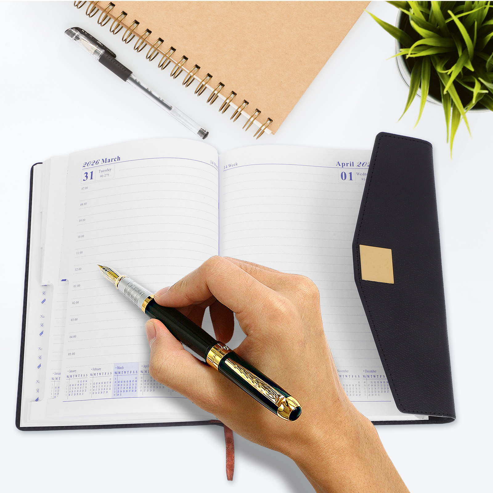365-Day Daily Planner Thick Pa - Home Office 365 评论和价格