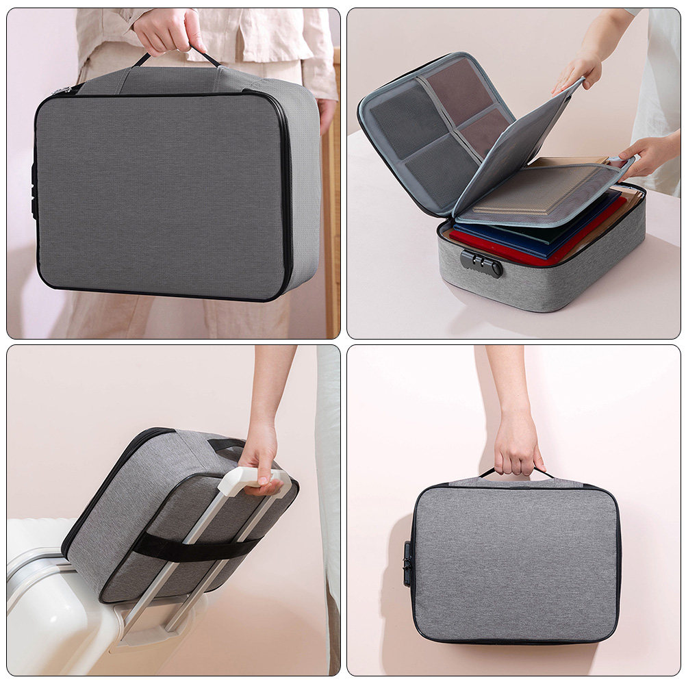 Portable Document Lock Box wit - Home Office Travel Document 评论和价格