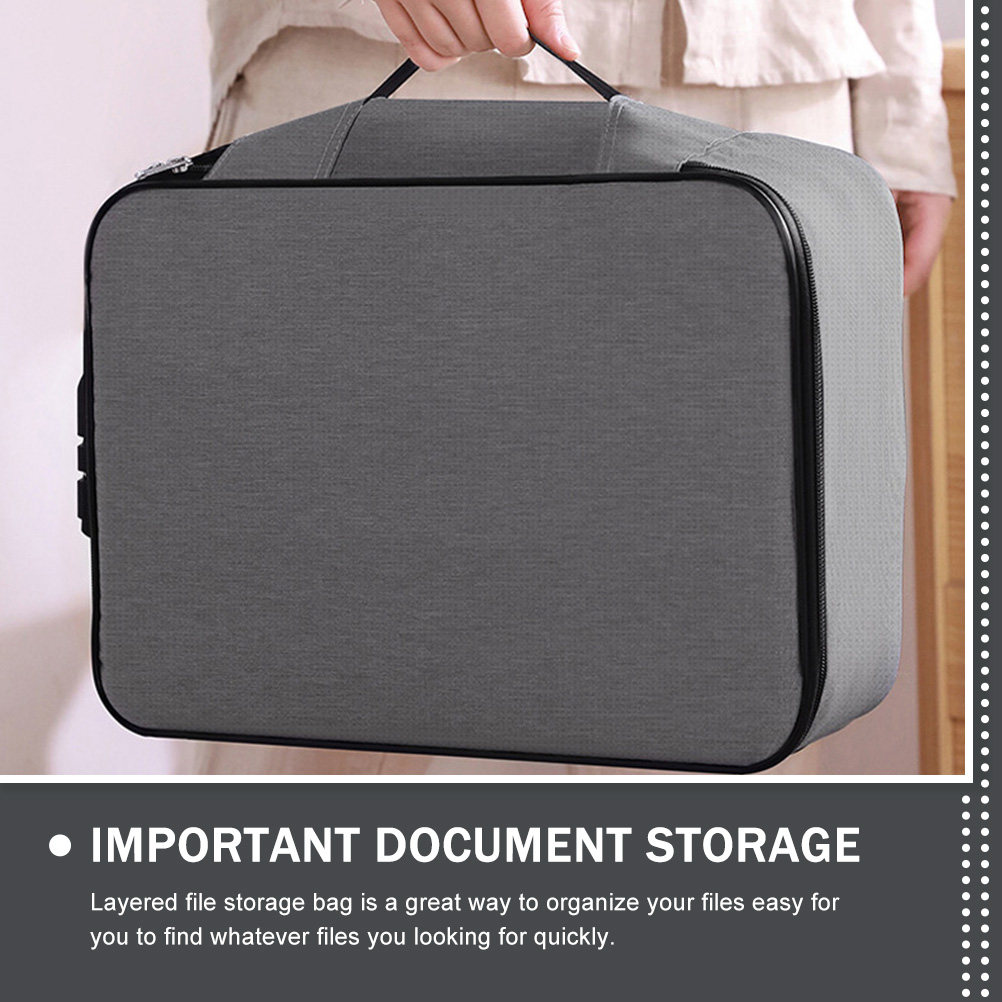 Portable Document Lock Box wit - Home Office Travel Document 评论和价格
