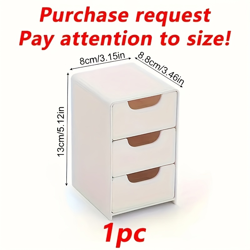 Glam Style 3-Tier Plastic Draw - Office Drawer Organizer 评论和价格