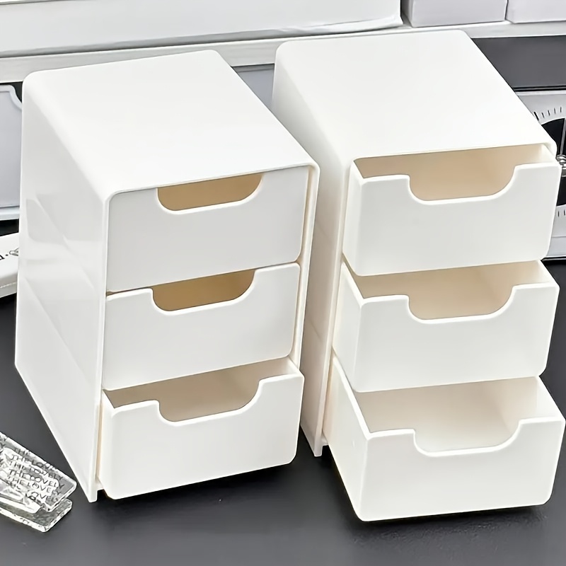 Glam Style 3-Tier Plastic Draw - Office Drawer Organizer 评论和价格