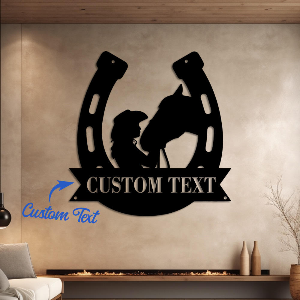 1pc Fashion Customized Horsesh - Home Office In Living Room 评论和价格