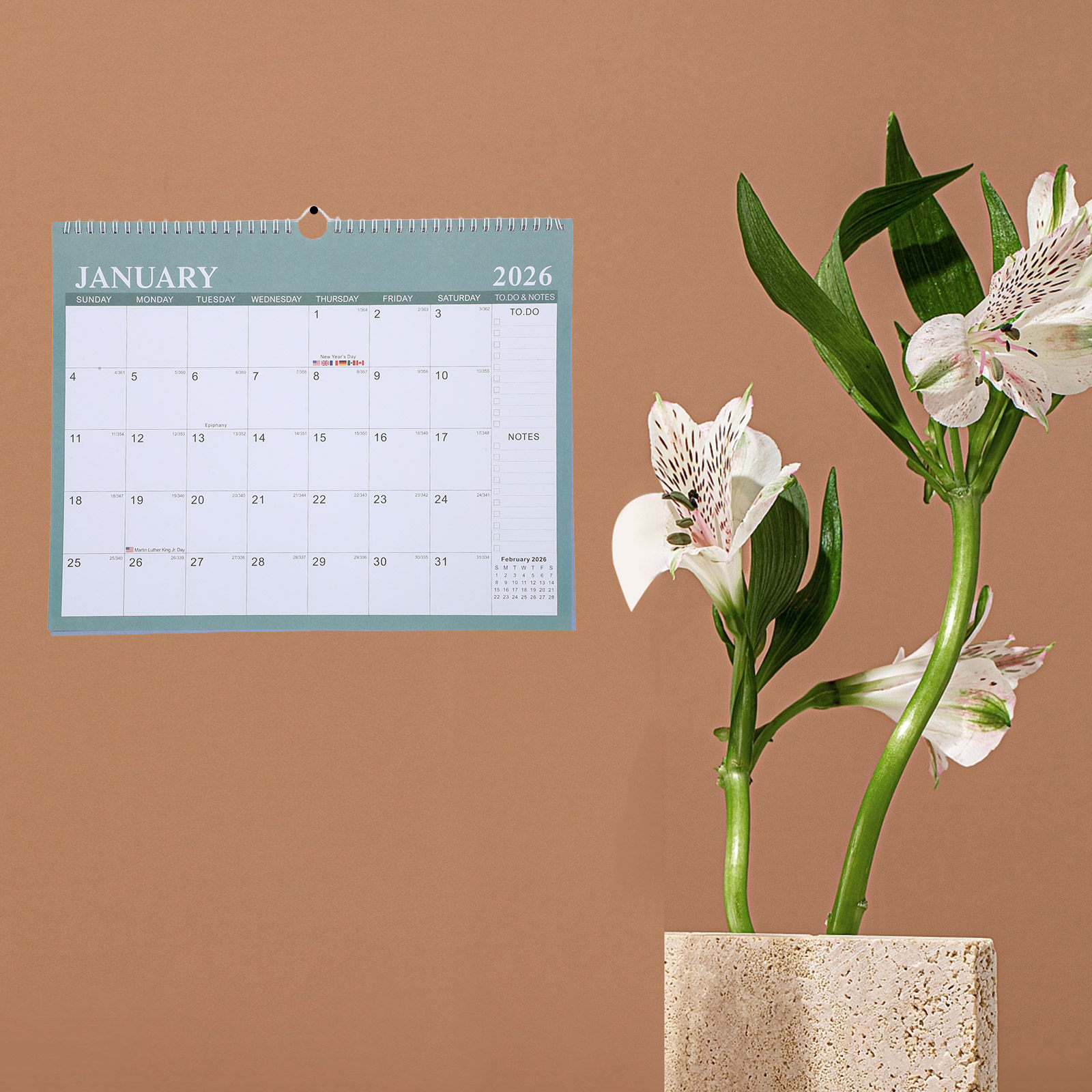 2026 1-2027 6 Large Hanging Mo - Home Office Holidays 2026 评论和价格