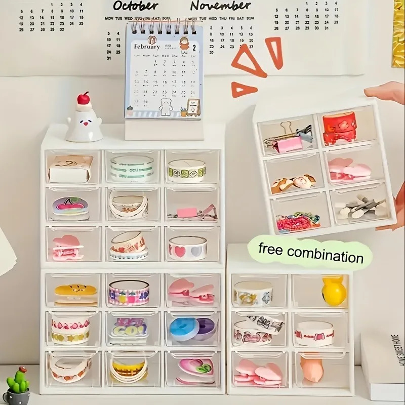 1pc Dustproof Multi-Grid Deskt - Office Drawer Organizer 评论和价格