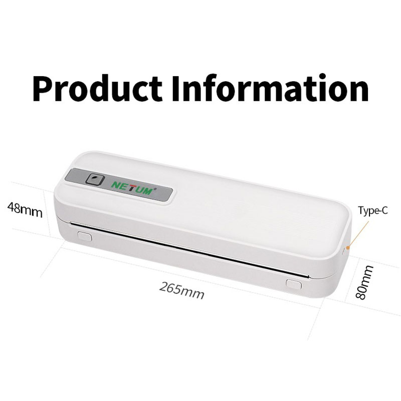Portable A4 Thermal Printer In - Home Office Travel Document 评论和价格