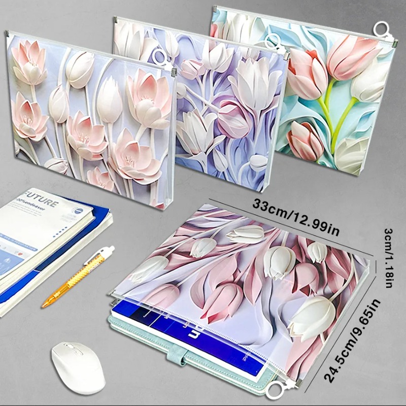 4Pcs A4 Large Capacity Expandi - Home Office Travel Document 评论和价格