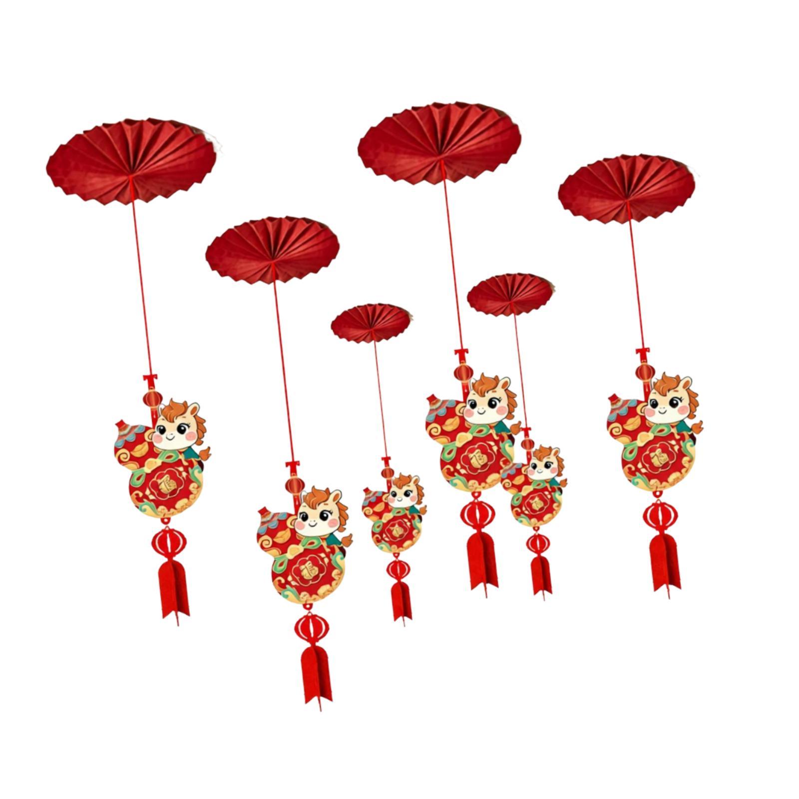 6Pcs Chinese New Year Ceiling  - Home Office Holidays 2026 评论和价格