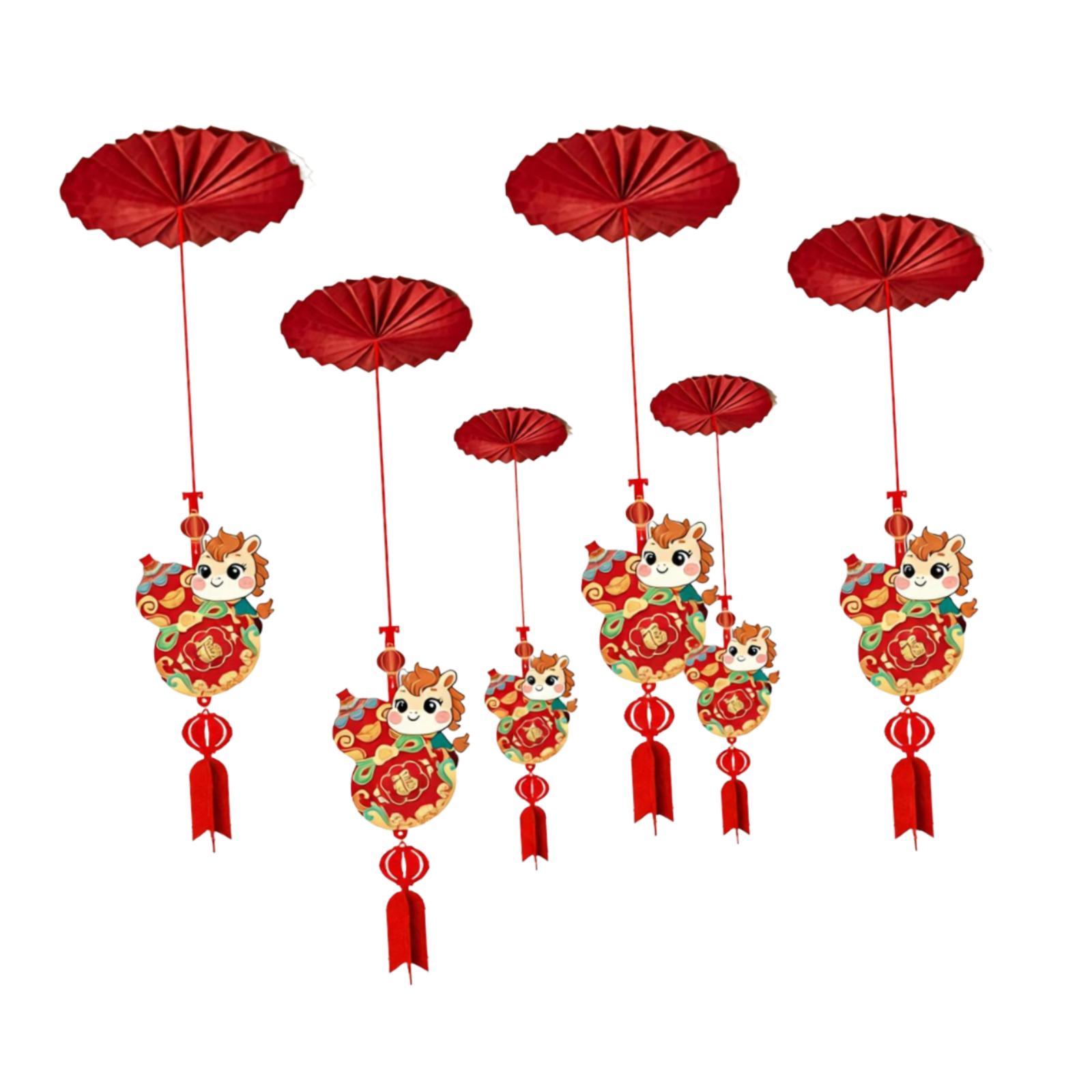 6Pcs Chinese New Year Ceiling  - Home Office Holidays 2026 评论和价格
