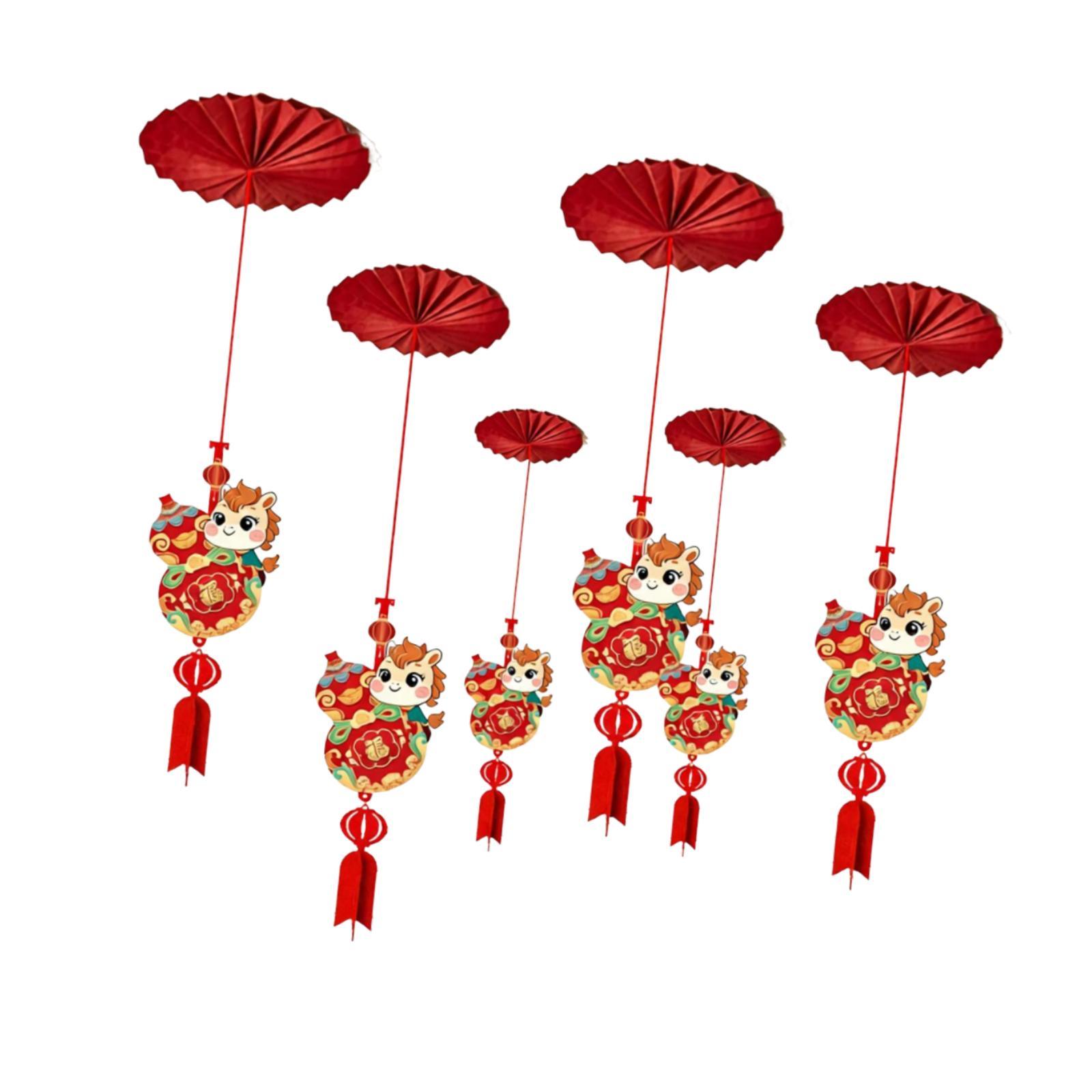 6Pcs Chinese New Year Ceiling  - Home Office Holidays 2026 评论和价格