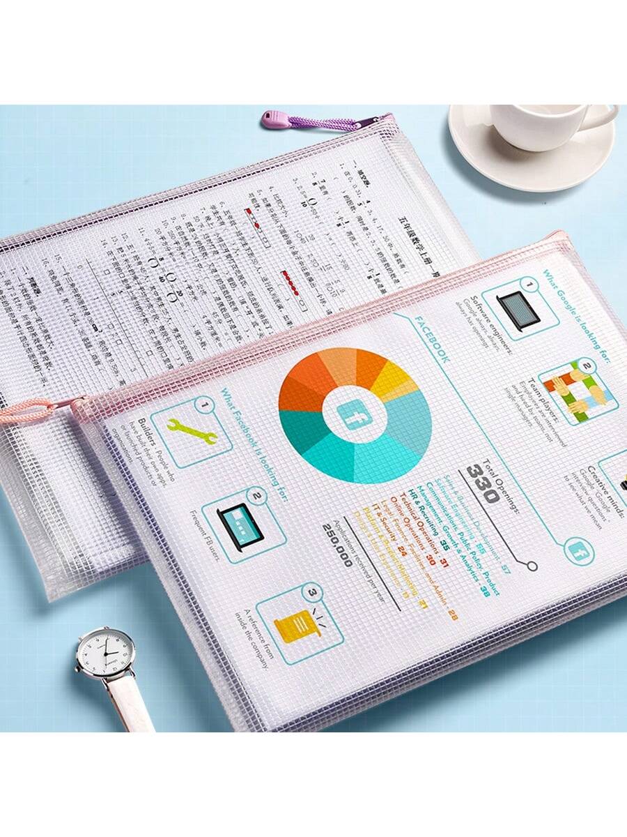 Macaron Colored Waterproof A4  - Home Office Travel Document 评论和价格