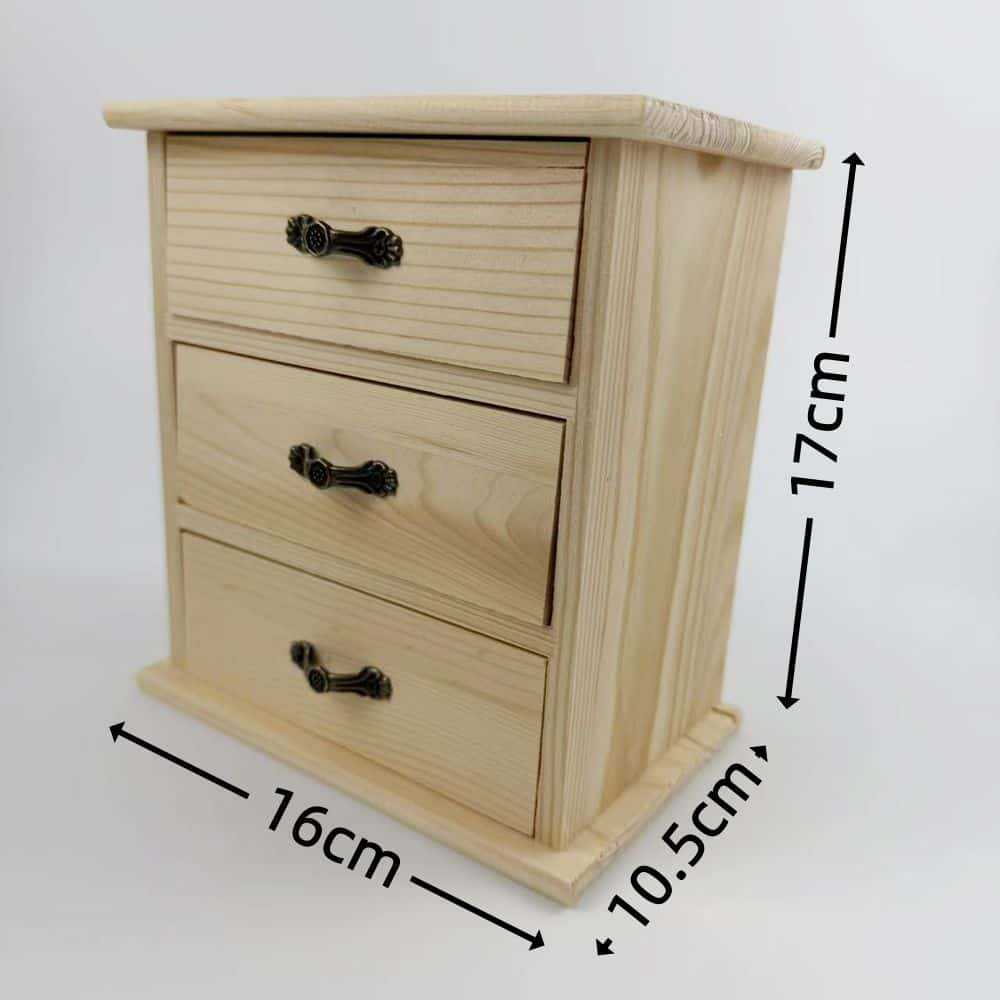 Desktop Wooden Drawer Storage  - Office Drawer Organizer 评论和价格