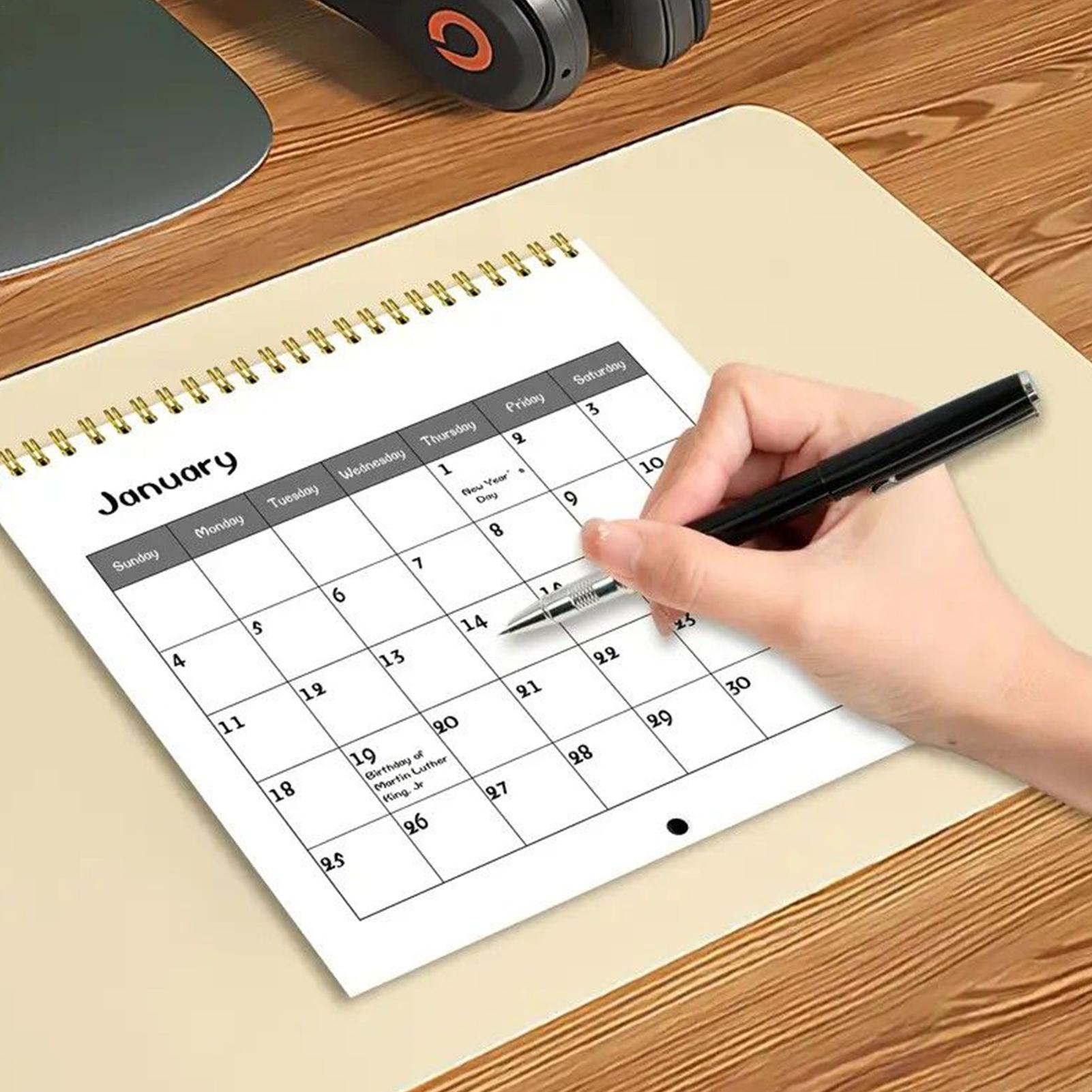 12-Month Calendar 2026 Wall Ca - Home Office Holidays 2026 评论和价格
