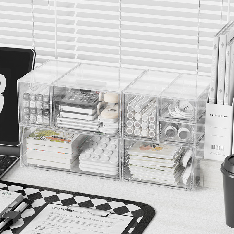 Acrylic Stackable Organizer Bo - Office Drawer Organizer 评论和价格