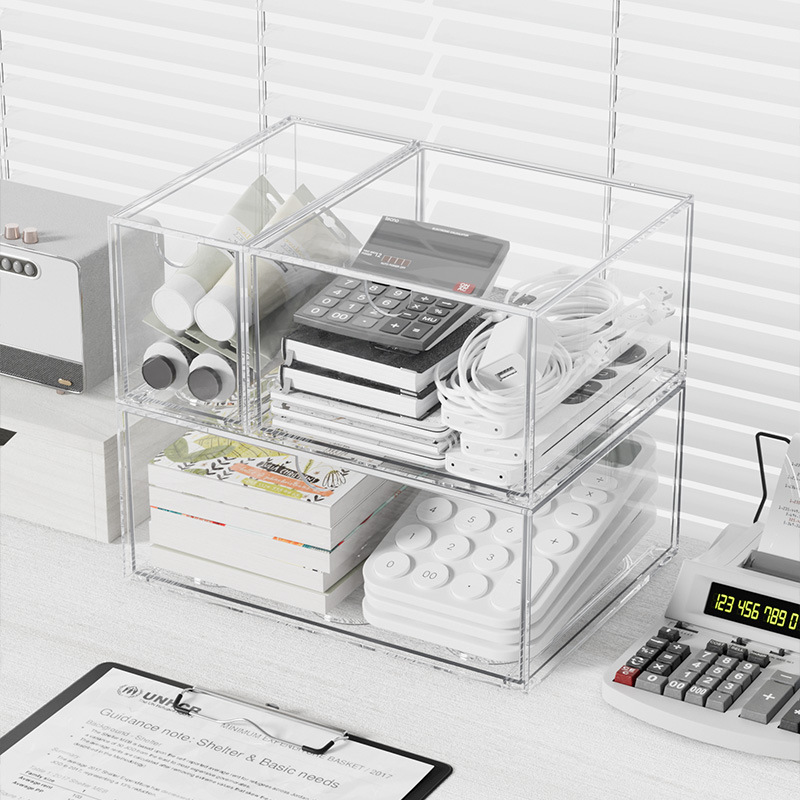 Acrylic Stackable Organizer Bo - Office Drawer Organizer 评论和价格